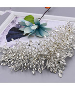 Bridal Tiara Wedding Crystal Crown Handmade Accessories - £47.04 GBP
