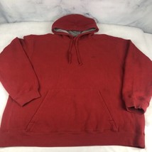 Starter Mens Hoodie Sweatshirt Size XL Red Embroidered Pullover Drawstrings - $27.73