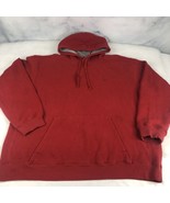 Starter Mens Hoodie Sweatshirt Size XL Red Embroidered Pullover Drawstrings - $27.73