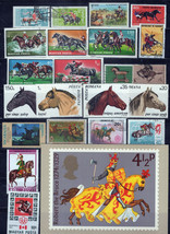 Horses Stamp Collection MNH/Used All Different Farm Animals Pets ZAYIX 0... - $7.16