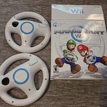Mario Kart Racing Steering Wheel x2 for Nintendo Wii in Box - No Game In... - $15.00