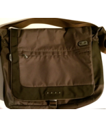 Tumi crossbody computer bag brown adjustable strap  lots of pockets 17&quot; ... - £69.75 GBP
