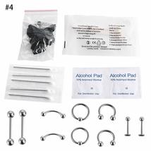 Fashion Disposable Lip Nose Cartilage Helix Piercing Jewelry Needles Kit... - £7.65 GBP+