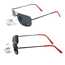 MLB Atlanta Braves Baseball Official Merch Gunmetal Style Polarized Sunglasses - £13.01 GBP