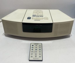 Bose Wave Radio CD Player Model AWRC-1P with Remote White Works Great See Video - £140.35 GBP