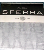Sferra Rivano Boudoir Sham Titanium Cotton Linen Blend Sateen Jacquard I... - $42.50