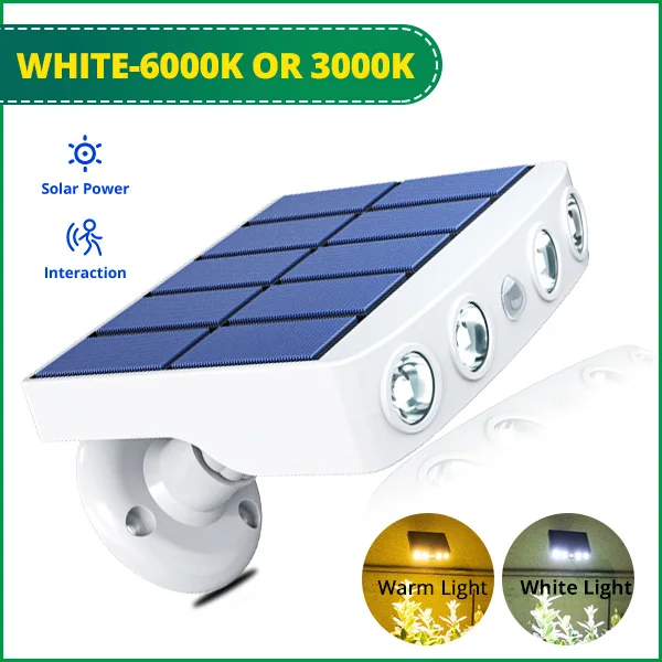 1000W Powerful Solar Wall Light Outdoor Solar-powered Garden Lamp Motion Sensor  - £153.16 GBP