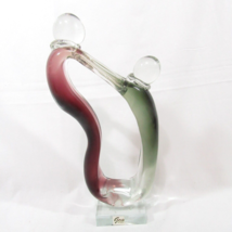 GCA Art Glass Couple or Parent and Child 12.5-inch Glass Sculpture - £32.17 GBP