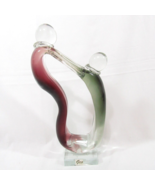 GCA Art Glass Couple or Parent and Child 12.5-inch Glass Sculpture - $40.00