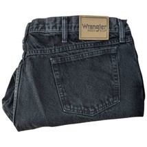 Black Wrangler Jeans Mens Size 46X23.5 Rugged Wear (Hemmed from 28) - £23.28 GBP