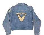 Harley Davidson Women’s Button Up Denim Jacket Size Small Embroidered - £22.83 GBP