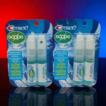 Crest Breath Mist With Scope Long Lasting Peppermint 0.24Oz Each 4 Bottl... - $290.57 MXN