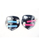 Vintage Snoopy Hair Accessory By Karina Lot Of 2 Blue Pink - £27.66 GBP