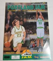 Vintage Portland Jam Oregon Ducks Mens &amp; Womens Basketball Program 1990s 90s VTG - £7.71 GBP