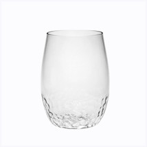 Set of Four Clear Dimpled Tritan Plastic Stemless All Purpose Tumbler Wi... - $3,225.98 MXN