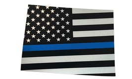 COLORADO Thin Blue Line USA Flag Reflective Decal Sticker Police - £6.25 GBP
