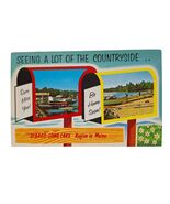 Postcard Seeing A Lot Of The Countryside Sebago Long Lake Region In Main... - $4.84