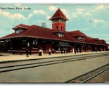 Frisco Ferrovia Depot Parigi Texas Tx 1913 DB Cartolina R23 - £11.42 GBP