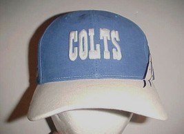 Indianapolis Colts Logo NFL AFC South Adult Unisex Blue White Cap One Size New - £18.60 GBP