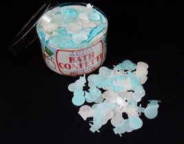 Holiday Bath Confetti ~ Snowman Shapes, Light Floral Scent, 52 Grams Canister - £3.87 GBP
