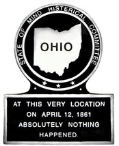Ohio 1861 State Marker, OH 1861 State Plaque, Metal Plaque, Hand Painted - £23.55 GBP