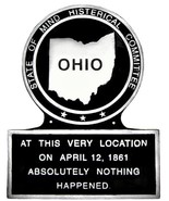 Ohio 1861 State Marker, OH 1861 State Plaque, Metal Plaque, Hand Painted - £23.45 GBP