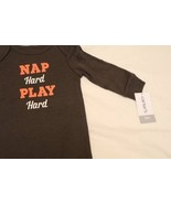 Carter&#39;s Nap Hard Play Hard Coverall Boy 3 mos Jumpsuit One-Piece Gray b... - $11.85