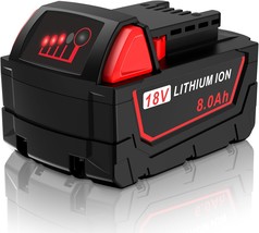 18V 8.0Ah Replacement For Milwaukee Mk18 Battery 48-11-1850 48-11-1840 - $788.47 MXN