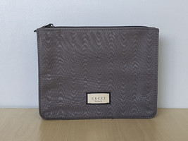 Gucci Ash Grey Men&#39;s Cosmetic Pouch / Bag WORLDWIDE SHIPPING T 0013 - $22.02