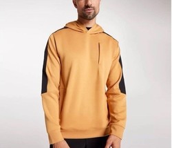 VRST Men&#39;s Pinnacle Fleece Hoodie Gold Black Activewear Size XL - $39.29