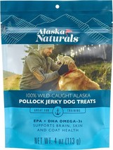 100% Wild-Caught Alaska Pollock Jerky Dog Treats Delivers 0.25% EPA and 0.5% DHA - £11.09 GBP