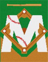 Pepita Needlepoint kit: Letter M Baseball, 9&quot; x 11&quot; - £44.45 GBP+