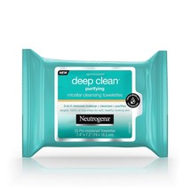 Neutrogena Deep Clean Purifying Micellar Cleansing Towelettes Ea 25 count - £26.31 GBP