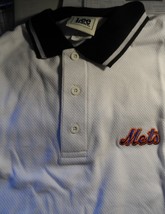 New York Mets Large Lee Sport Dress Shirt White Long Machine Washable Ne... - $27.50