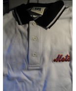 New York Mets Large Lee Sport Dress Shirt White Long Machine Washable Ne... - $524.55 MXN