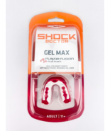 Shock Doctor Gel Max Mouth Guard Sports Adult Flavor Fusion Fruit Punch - £11.35 GBP