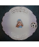 Scalloped Antique German Daughter / Child Portrait Collectible Plate - G... - £3.78 GBP