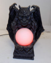 Design Toscano Gargoyle Lighted Lamp Sculpture 11&quot; W x 13&quot; H x 9&quot; D - £54.81 GBP