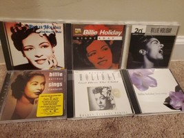 Lot of 6 Billie Holiday CDs: Standards, Night &amp; Day, God Bless the Child, 20th  - £14.50 GBP