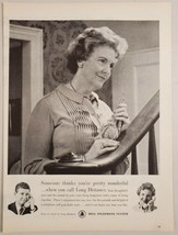 1961 Print Ad Bell Telephone System Man Calls Mom Long Distance - £9.25 GBP