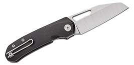 Divo Knives Buzz Tux Front Flipper Knife 3.3&quot; CPM-20CV Satin BuzzCliffe Blade - £354.76 GBP