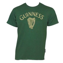 Guinness Distressed Harp Tee Shirt Green - $28.98+