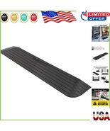 Customizable Heavy-Duty Rubber Threshold Ramp - 43.5&quot;L x 8.1&quot;W, Anti-Sli... - $1,474.61 MXN