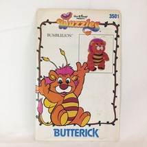 1985 Butterick 3501 Disney Wuzzles BUMBLELION 10&quot; Stuffed Toy Pattern Uncut - £8.64 GBP