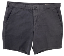 Gap Shorts Mens Size 38 Khaki Flat Front 8&quot; Inseam Soft Black - £10.11 GBP