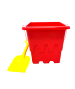 Sand Bucket Shovel Pail Set Summer Beach Pool Basket Red - $2.70 CAD