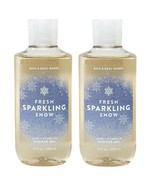 Bath &amp; Body Works Fresh Sparkling Snow Aloe Vitamin E Shower Gel x 2 NEW - $30.00