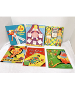 1937 Boxed Set of 5 Books Happy Hours For Girls Paper Dolls Sewing Cards... - $36.77 CAD