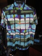 Robert Graham Colorful Classic Short Sleeve Shirt Size Large image 5