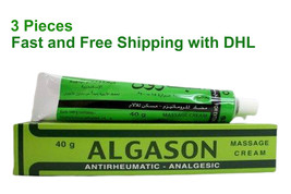 3x 40g. Algason Massage Cream for Antirheumatic Analgesic - £28.89 GBP